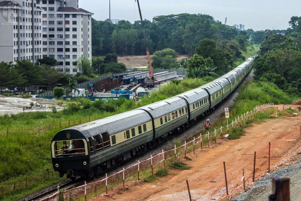 The Eastern & Oriental Express in Southeast Asia, one of the most scenic train rides in the world, passing through tropical jungles, rice fields, and historic temples.